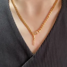 Elegant Necklace With Snake Pendant 14k Snake Chain Necklace