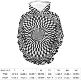 Trippy Optical Illusion Hoodie Psychedelic Pullover Sweatshirt for Men  Women Focus Drawing Graphic Long Sleeve