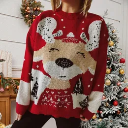 Reindeer Christmas Jumper Women's Deer Sweater Christmas