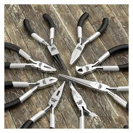 Set 3 Pinze Professionali Con Valigetta - Tronchesi, Pinze A Becco Lungo, Per Viaggi - Foto 4