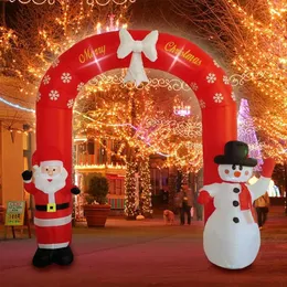 インフレータブルクリスマスアーチウェイ：サンタエルフエアブロー