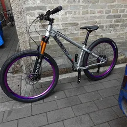 Purple Aluminum Mountain Bike with Hydraulic Disc Brakes, 10