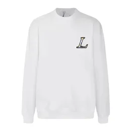 New Fashion Brand Printed Crew Neck White Oversized Hoodie