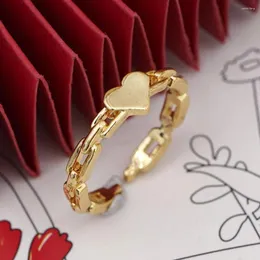 Anhänger Halsketten Edelstahl Herz Ringe Für Frauen Vorschlagen Verlobung Ehering Vintage-Schmuck Anillos Valentinstag Geschenk