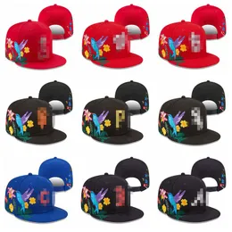 2024 16 Stile Neuankömmling Hochwertige NY-Buchstaben-Baseballmützen Männer Gorras Bones Snapback-Hüte Verstellbare Sportarten für Erwachsene Kolibri-Bienen sammeln Honig aus Blumen