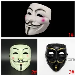 Cadılar Bayramı Yetişkinleri Kostüm Maskesi Cadılar Bayramı Parti Maskeleri Vendetta Maskesi Süslü Elbise Yetişkin Kostüm Aksesuar Partisi Cosplay Maskeleri Th1149