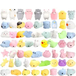 50pcs kawaii squishies mochi anima squishy toys for Kids Antistress Ball Squeeze Party