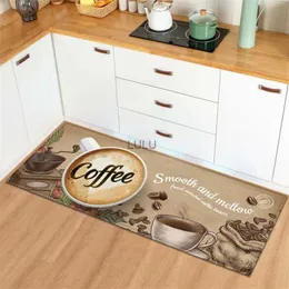 Coffee Kitchen Mat Home Entrance Doormat Living Room Bedroom Balcony Floor Decor Carpet Hallway Bathroom Door Anti-Slip Foot Rug HKD230901