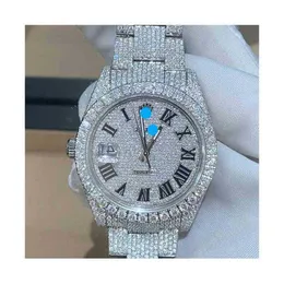 2023Digner Watch Custom Luxury Iced Out Fashion Mechanical Watch Moissanit e Diamond frTHVBJ8J1