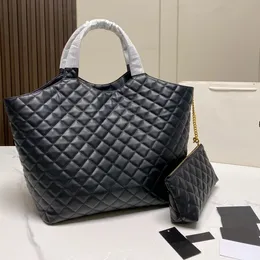 デザイナーバッグレディーストートバッグファッションIcare Maxi Sholdled Shopping Handbags 58cmと48cmの高級レザークロスボディ2サイズの大きな財布