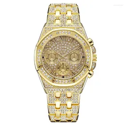 Orologi da polso Smvp Orologi da uomo Iced Out Orologio Fashion Luxury Diamond For Man Hip Hop Quarzo Relogio Masculino Gift Drop