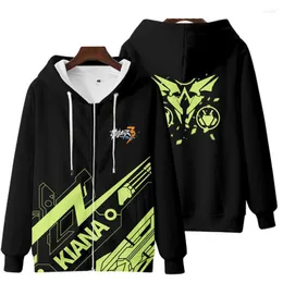 Men's Hoodies 2023 Anime Cartoon Honkai Impact 3 Men Women 3D Zipper Sweatshirts Printing Unisex Tracksuit Cosplay Clothing Fashion