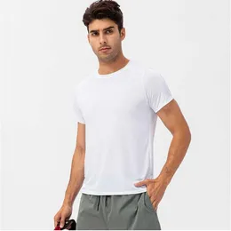 LU LU LEMONS Completo Running Yoga Shirt Compreion Sport Tight Fie Gym Soccer Uomo Jerey Sportwear Quick Dry Sport T- Top JLPV wear