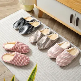 Slippers Women Indoor Warm Plush Home Slipper Autumn Winter Shoes Woman House Flat Floor Soft Slient Slides For Bedroom Durable