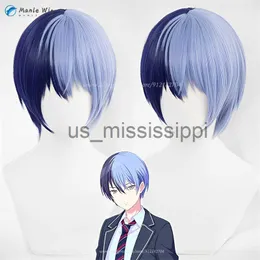 Cosplay Wigs aoyagi Toya Cosplay Wig Project Sekai Colorful Stage! VIVID BAD Squad Aoyagi Toya Wigs Blue Party Cosplay Anime Wigs Wig Cap X0901