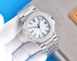 남성 여성 노틸러스 5711 시계 고품질 고급 자동 기계 운동 운동 시계 스테인레스 스틸 방수 사파이어 손목 시계 패션 남성 시계 날짜