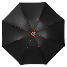 Paraplyer stora vindtät fällbara paraply manlig utomhus regnutrustning långt handtag parasol solskydd paraguas mujer golf