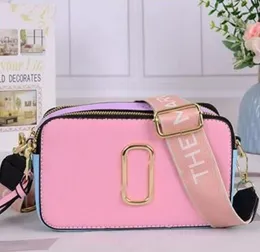 Designer Migshot MultiColor Bags Camera Kobiety moda luksus skórzany Crossbody Pasek torebka szarej torba