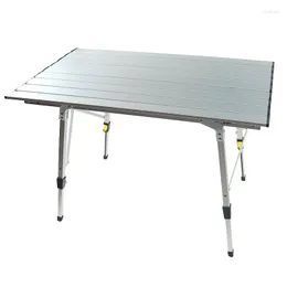 Campmöbler aluminium vikning campingbord bärbar dator säng skrivbord justerbara utomhusbord BBQ Portable lättvikt Enkelt regnbeständigt