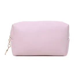Cosmetic Bags Cases Port Pu Leather Washing Buns Pure Color Packing Korean Women s Beinglenecorete Makeup Pack Portable 230831