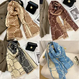 Lettera Sciarpe invernali di design da donna Scialli lunghi Spessi caldi Pashmina Sciarpe classiche a due lati 6 colori 65 * 180 cm