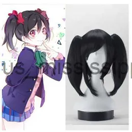 Parrucche Cosplay Alta qualità LoveLive! Parrucca Cosplay Love Live Nico Yazawa Costume Gioca parrucche per adulti Halloween Anime Hair spedizione gratuita x0901