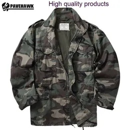 Men's Jackets Cotton Military Tactical Jacket Men M65 Field Loose Coat Wearresistant Multi Pocket Retro Battle Outwear World War II OG107 230831