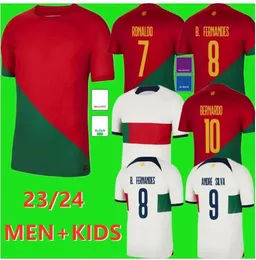 22 23ポルトガルサッカージャージJoao Felix Pepe Bermardo B.Fernandes Camisa de Futebol 22/23 J.MoutinhoフットボールシャツMen Kid Kit Women Diogo J. Otavio Guedes 6666