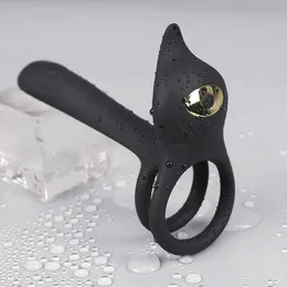 Para bezprzewodowa Pierścień Pierścień Sex Toy dla mężczyzn Penis Cock Vibrator Pierścień Zakierzanie opóźnienie wytrysku