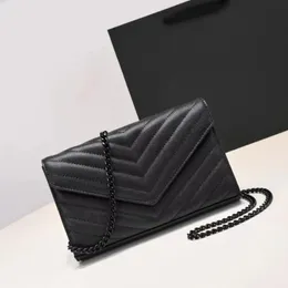 Designer Shoulder Crossbody Woc Women Bags Genuine Leather Envelope Cassandre Matelasse Fashion Luxury Handbag Black Khaki White Caviar Bag