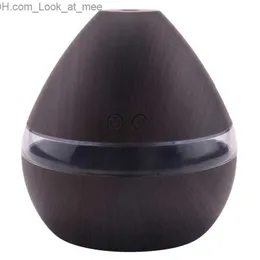 Humidifiers Aromatherapy Essential Oil Diffuser 300Ml Wood Grain Aroma Diffuser With Timer Cool Mist Humidifier For Large Room Home Baby Bed Q230901