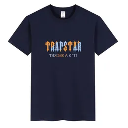 Trapstar London Designer T-shirt Summer 3D Tryck Tee Men's Women's Clothing Sports Fitness Polyester Spandex Breathab236Z