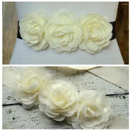 Hair Accessories Solid Color Artificial Flower Maternity Belt Fashion Handmade Floral Sash DIY Clothing Party Decoration Po Props