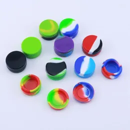 Storage Bottles 20Pcs 3ML Mini Round Nonstick Silicone Container Wax Home Portable Easy-cleaning