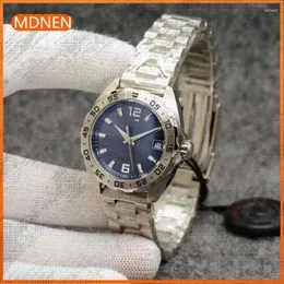Relógios de pulso MDNEN Relógio de quartzo feminino 904L aço inoxidável 31mm-tag