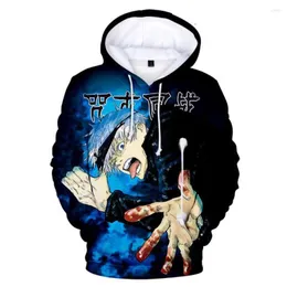 Erkek Hoodies Anime Jujutsu Kaisen 3D Baskı Cosplay Hoodie Kadın Erkekler Harajuku Sweatshirt Street Giyim Hip Hop Külot Kapüşonlu Ceket