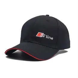SLINE LOGO BASEBALL CAP RS Speedway Hat Racing Moto GP Speed ​​Car Caps Män och kvinnor Snapback för Audi Fans Summer S Line Hats205x