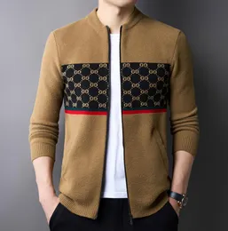 Camisolas masculinas 2023 outono novas malhas masculinas cardigan luz de luxo masculino inferior superior casaco masculino