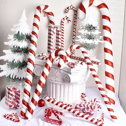 Juldekorationer Multi Size Red and White Christmas Candy Canes Christmas Balls Christmas Tree Pendant Family Christmas Decoration Year Gifts 230831