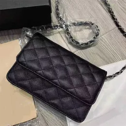 Caviar feminino ombro único Fate novo popular mesmo estilo Lingge corrente pequena bolsa quadrada 55% de desconto na fábrica online