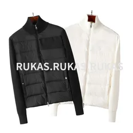 디자이너 럭셔리 브랜드 프랑스 남자 다운 재킷 니트 칼라 여자 파카 패널 캐주얼 폭격기 재킷 디자이너 남자 의류