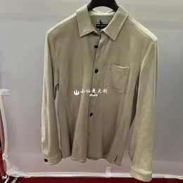 Herrenjacken Frühling Kiton Wildleder Khaki Freizeitmantel