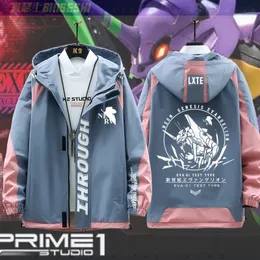 Men's Jackets Anime Cosplay Costume EVA Cartoon Printed Hooded Long Sleeves Jacket Cardigan Tee Student Unisex Casual Fashion Sweatshirt 230831