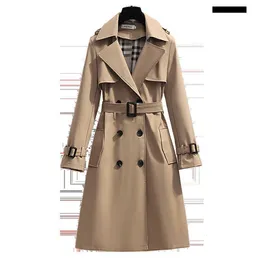 Designers s - 4xl Spring England Style Women Windbreaker Loose Medium and Long Elegant Belt Female Casual Trench