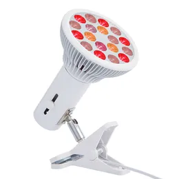 Lâmpada massageadora facial com suporte E27 630nm 660nm Terapia de lâmpada vermelha 810nm 830nm 850nm infravermelho 230831