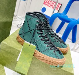 Дизайнерская пара Canvas Classic Letter Print Print Hightop Lowtop Flat Embroidery