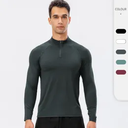 LL-11516 MENS TREN BASKEBOLU Koşu Tişört Egzersiz Fitness Giyim Spor kıyafeti kapalı gömlekleri açık üstleri üst kollar uzun kollu elastik nefes alabilir