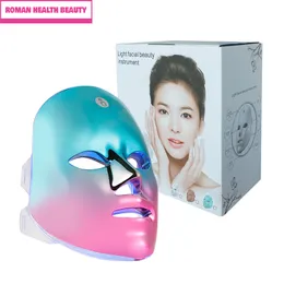 Face Massager Premium 7 Colors LED Beauty Mask 600mAh Wireless Pon Machine Therapy Acne Anti Aging Skin Tightening Lifting Tool 230831