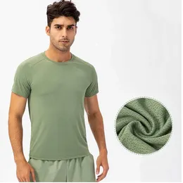 LU LU LEMONS Completo da corsa Camicie da yoga Collant sportivi a compressione Fiess Palestra Calcio Uomo Maglia Abbigliamento sportivo Quick Dry Sport T-Top JLPV wear