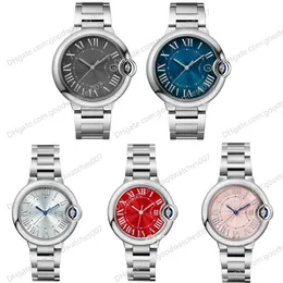 Ladies Watch Automatic Mechanical 33mm Red Dial 40mm Mens Watch WSBB0060 Leather Strap watchs278U